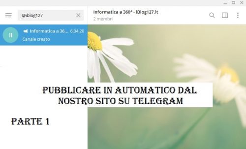 Telegram Pubblicare in automatico